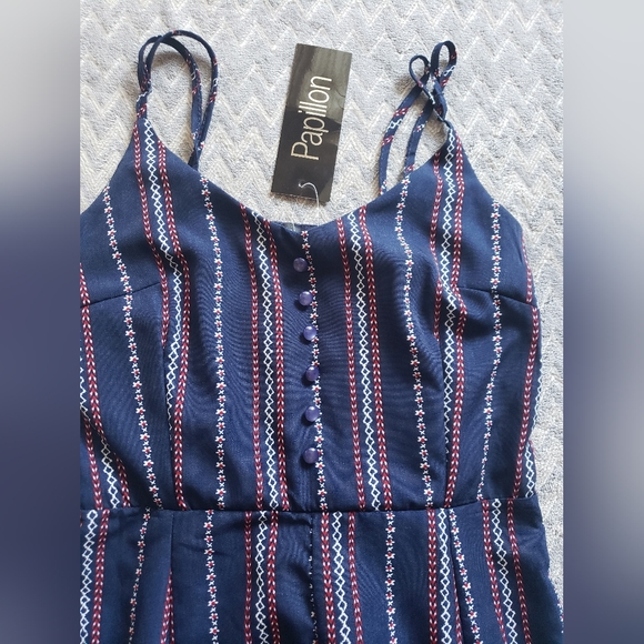 BNWT Papillon striped jumpsuit - Picture 5 of 8